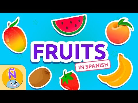 Las FRUTAS 🍎🍋 FRUITS 🍇🍉 Bilingual Spanish Vocab for Kids