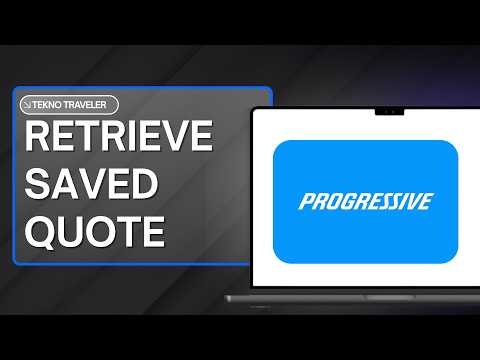 How to Retrieve a Saved Quote on Progressive Insurance