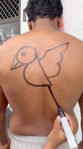 Can u do it ? Marvellous Back Drawing Challenge wait for winner #shorts