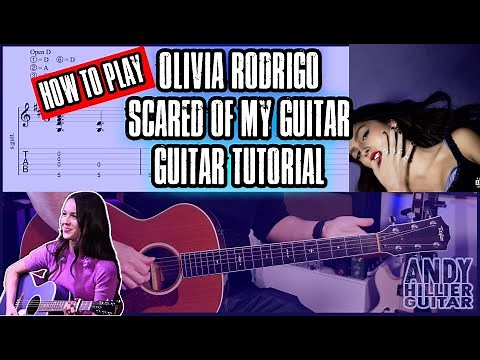 How to play Olivia Rodrigo - scared of my guitar Tutorial Lesson