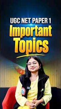 UGC NET Paper 1 | UGC NET Research Aptitude