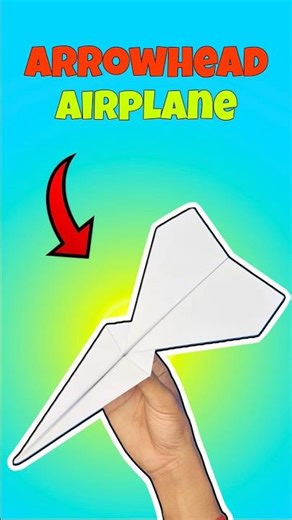 How to make arrowhead airplane ✈️, unique paper plane, #shorts #papercraft #airplane