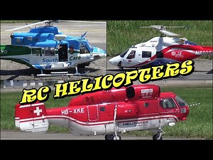 R/C HELICOPTERS AMAZING SCALE HIGH DETAILED HUGE MODEL IN ACTION