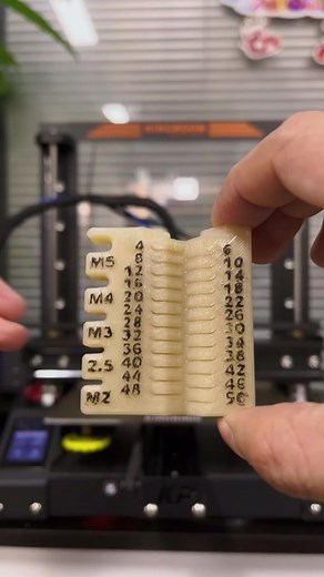 #3dprint screws measurement tool #functional3dprint #3dprinting on #kingroonkp5l #3dprinter