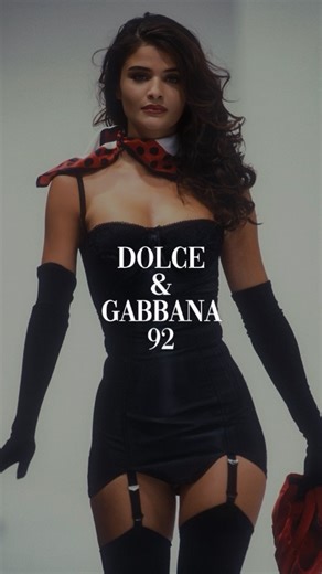 Runway Tape - Fashion & Models on Instagram: "Dolce & Gabbana Show 1992 Only on @runwaytape #fashion #vintage #runway"