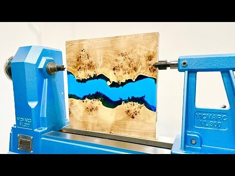 Woodturning - A River Bowl !!