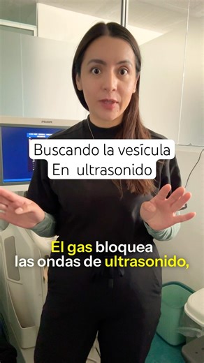 Hoy: cómo ver la vesícula por ventana intercostal en pacientes con mucho gas. #ultrasonido #vesicula