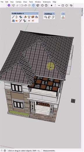 Công cụ vẽ ngói siêu nhanh trong Sketchup