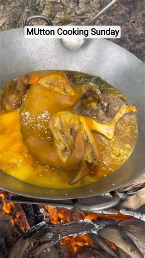 Cooking Mutton Gravy Outdoors (Slow & Tender) 🥘