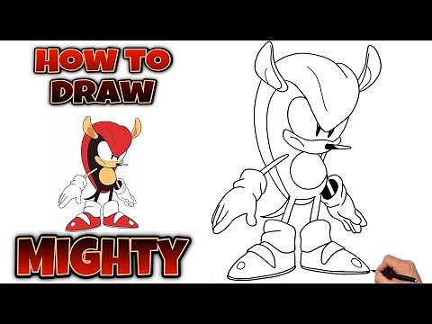 How To Draw MIGHTY THE ARMADILLO | Sonic The Hedgehog #drawing #mightythearmadillo