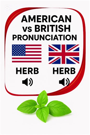 #creatorsearchinsights 🌍 American vs British Pronunciation 🇺🇸🇬🇧 Did you know some English words sound completely different in American and British accents? 🤯 From Herb to Tomato, Advertisement to Dance — pronunciation changes, but meaning stays the same! Listening to both accents helps learners improve speaking, listening, and confidence in real conversations 🎤✨ Save this post, practice with the voice-over, and tell me… Which pronunciation do you use — American or British? 👇 #americaneng