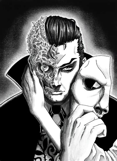 The Phantom [: #phantomoftheoperaart#phantomoftheopera #illustration #deadmanband #artist