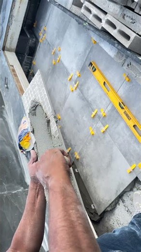 How to install porcelain tile on patio DIY #construction #concrete #renovation #diy