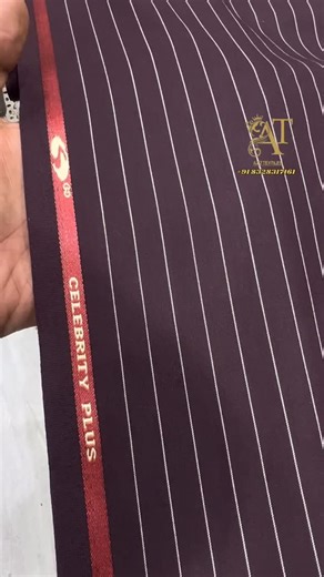 AZIZ TEXTILES™️ on Instagram: "“Don’t scroll… this Italian stripe suiting defines luxury.” ✨ Premium Italian Stripe Suiting 👔 In this video, you’re seeing 8–10 elegant shades, but the collection is available in 16 rich colors 🎨 (Complete color chart available in-store) Superior fabric quality with a sharp fall, rich stripe detailing, and a truly premium finish. Perfect for: • Blazer • Double-Breasted Coat • Pant • Sherwani • Jodhpuri & Formal Wear Designed for men who prefer a bold, elegant, a