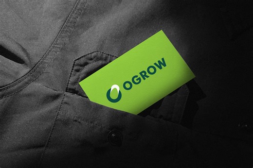 OGROW Logo - Financial & Accounting Logo Brand Mark - M. Russhel
