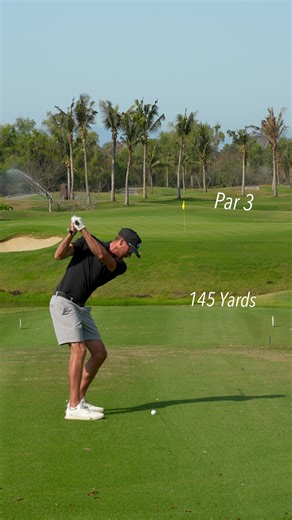 What club would you hit? Hole 9 on Vidanta World Vallarta Course. • This course will be hosting the 2026 PGA Tour Mexico Open Oct 29 - Nov 1. I am looking forward to seeing how the the best golfers in the world attack this awesome par 3! @VidantaWorld #VidantaWorldMexicoOpen