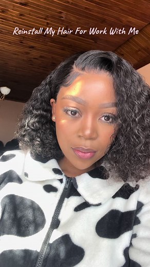 Installing 14 Inch Jerry Curl Frontal Wig Tutorial