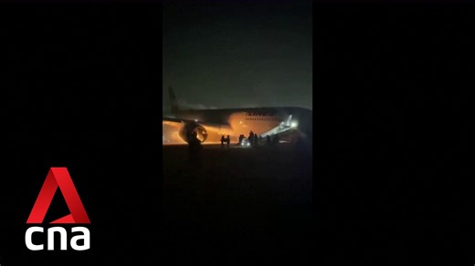 183K views · 3K reactions | Eyewitness footage showed seated passengers listening to flight crew instructions while orange flames blazed outside their windows. All 379 people on board JL516 escaped. https://cna.asia/3S2R4ew (Video: Obtained by Reuters) | CNA | Facebook