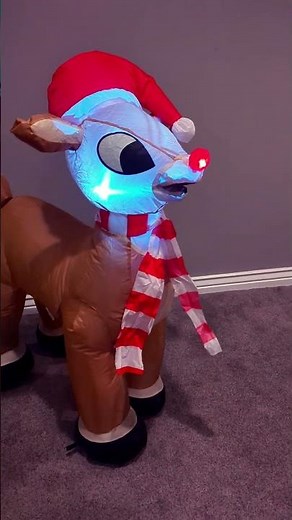 Rudolph the Red Nose Reindeer Inflatable #rudolphtherednosereindeer #rudolf #christmas #inflatable