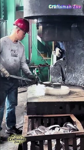 Forging an Aluminum Flange with a Power Hammer – Incredible Metalworking Process!