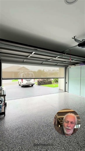 Garage Electric Roll Up Screen #garage #diy