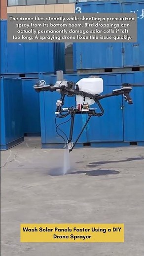 Wash Solar Panels Faster Using this DIY Drone Sprayer