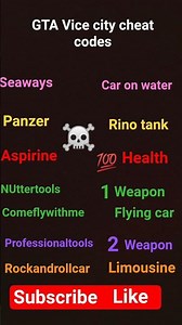 GTA vice city main cheat codes