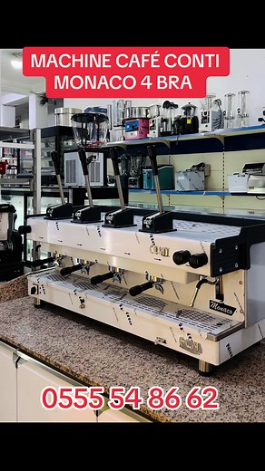 MACHINE CAFÉ CONTI MONACO 4 BRA #tiktok #fypシ #الجزائر #restaurant #fastfood #عتادالمخابز #cafe 0555 54 86 62 #cafe