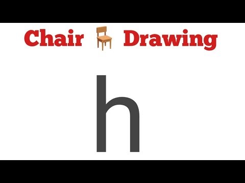 How to draw chair drawing from Letter h || chair drawing || easy chair art || step by step chair