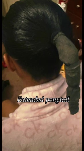 Extended ponytail… #extendedponytail #ponytail #sleekyponytail #oneponytail #naturalhairstyles