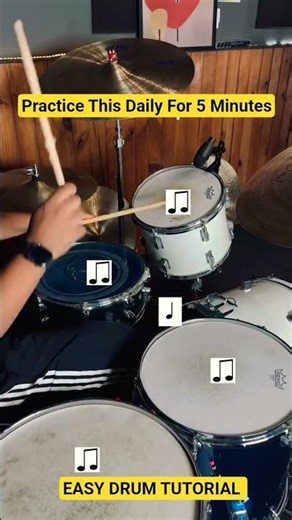 Easy Drum Lesson #drums #drummer #musiclessons #drumming #drum #drumfill #drumtutorial #shorts #fyp