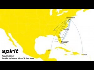 Spirit Airlines route map