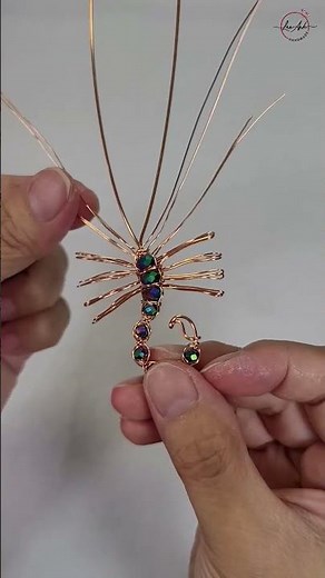 #shortsvideo | Cute Scorpion from wire and beads | 3D animals for Halloween | Scorpio zodiac