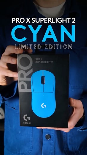 Logitech G on Instagram: "Introducing the limited-edition PRO X SUPERLIGHT 2 CYAN. The weapon of choice for the world’s top esports athletes—now in a stunning new colorway. Get it while you cy-can. Available US, CA and Best Buy Drops. #LogitechG #GamingMouse #Superlight"