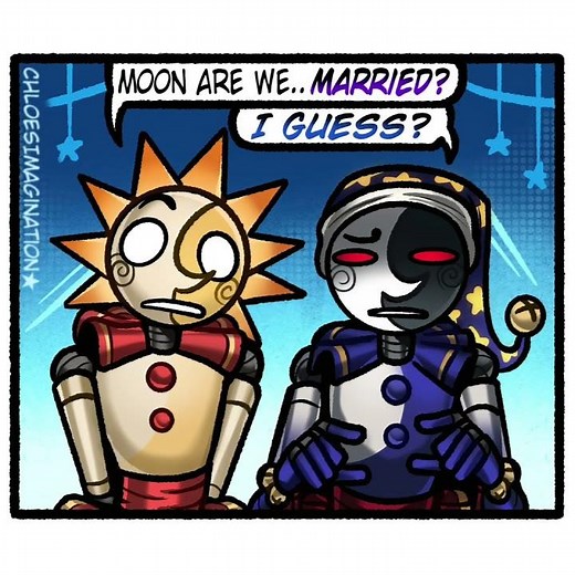 Moon, are we married? (Five Nights at Freddy's Comic Dub) #fnaf #fivenightsatfreddys