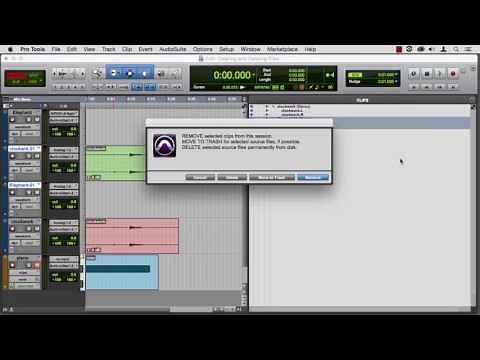 Learning ProTools 12 03 07 Clearing And Deleting Files