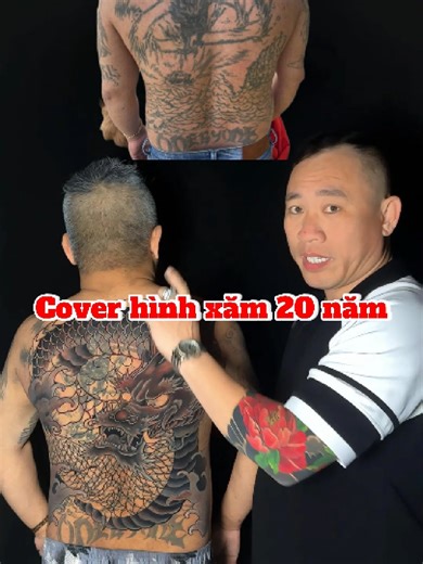 Cover hình xăm sau 20 năm, mời mọi người chiêm ngưỡng tác phẩm ở cuối video #phitrangtattoo #xamphongthuy #xamhinhnghethuat #tattoo