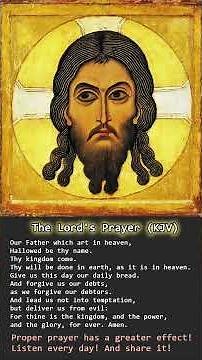 The Lord's Prayer (KJV) 🕊️ "Our Father who art in heaven" 📜