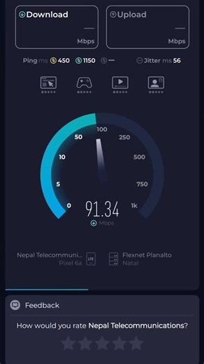 NTC LTE Speed Test on FlexNet | Planalto Natal Server 🚀📶