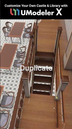🏰 Customize Your Medieval Castle & Library Directly with UModeler X!