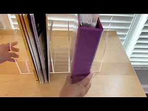 Clear Acrylic Magazine File Holder with Vertical Compartments Desk Organizer - REVIEW