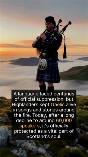 The Gaelic language arrived in what is now Scotland from Ireland around the 4th-5th centuries, establishing the kingdom of Dál Riata. Despite flourishing, it faced severe pressure from events like the 19th-century Highland Clearances, which displaced communities, and the 1872 Education Act, which enforced English in schools. This suppression drove a steep decline. Modern recognition began with the 2005 Gaelic Language Act, which designated it an official language of Scotland and established bodi