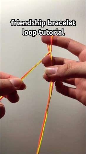 friendship bracelet loop tutorial