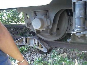 PNR Test run train, CAR-2 being rerailed