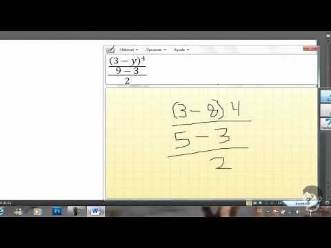 Panel de Entrada Matematica en Windows 7 - Herramienta