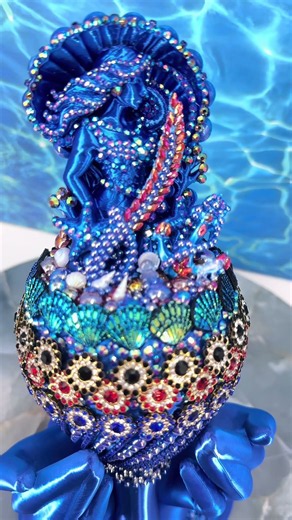 Maraca de Yemayá Okuté | Artesanía Única Inspirada en el Mar y los Orishas 🌊💙