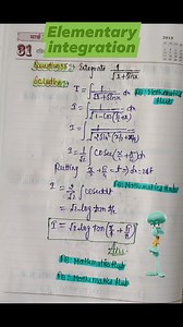 Elementary integration #integration #viralreelsシ #viralreels #viralreelsfb #viralpost #viralreel #maths | Mathematics Hub