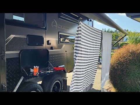 Clothesline for your caravan awning - DIY 20 min job
