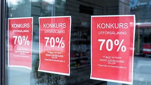 Konkurserna minskar för femte månaden i rad