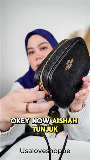 COACH Mini Jamie Camera Bag in Black (GHW)(CQ875)